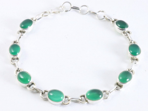 32612 Zilveren armband met jade