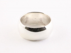 20521 Brede gladde zilveren ring